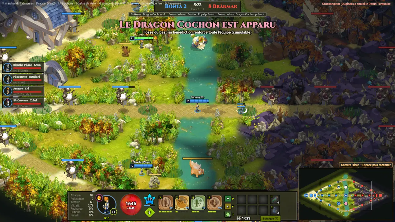 La carte : voies, jungle et fosses